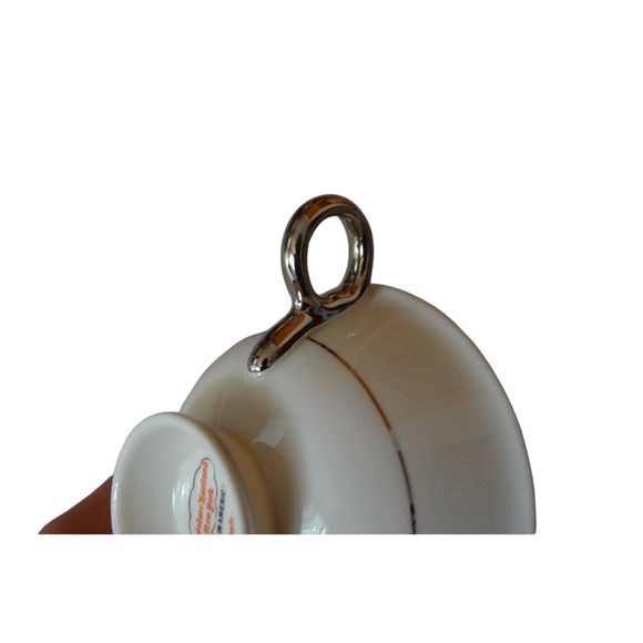 Theodore Haviland New York Shelton Made in America Platinum Trim Tea Coffee Cup - Picture 3 of 5